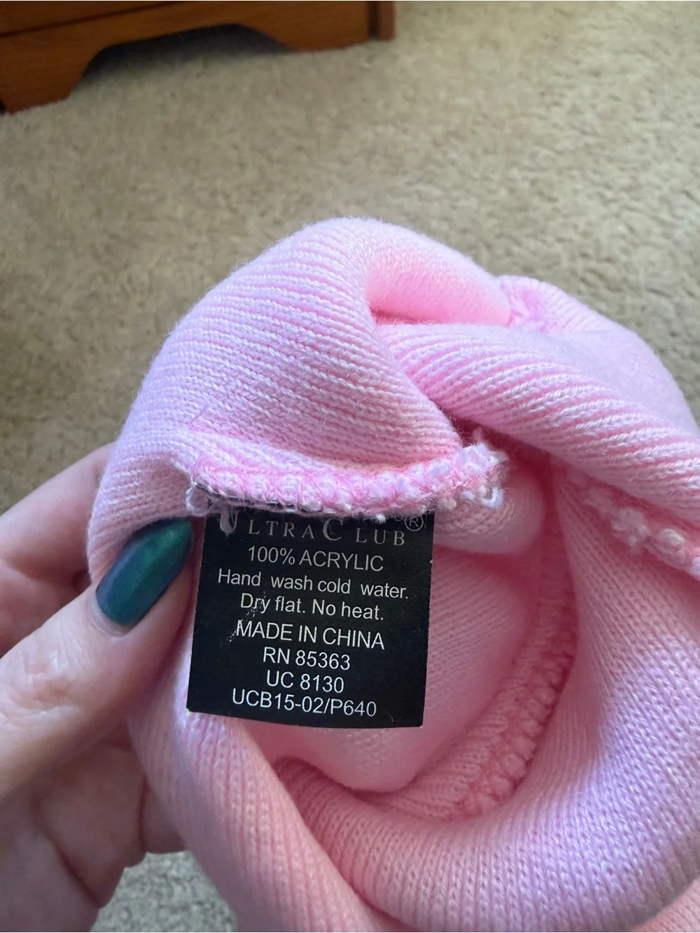 Melanie Martinez Pink 'Cry Baby' Embroidered Beanie